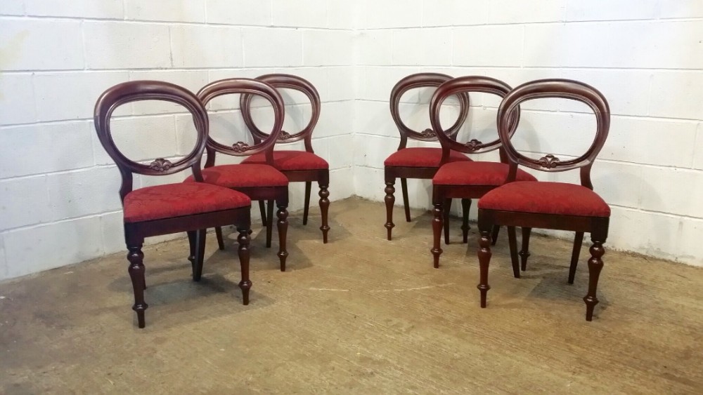 Victorian balloon on sale back dining chairs