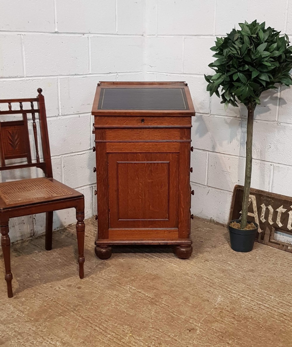 Antique Victorian Oak Davenport Desk C1880 537741
