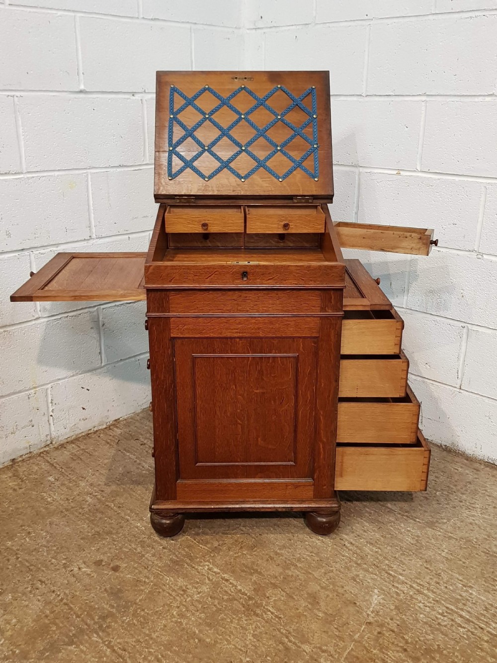 Antique Victorian Oak Davenport Desk C1880 537741