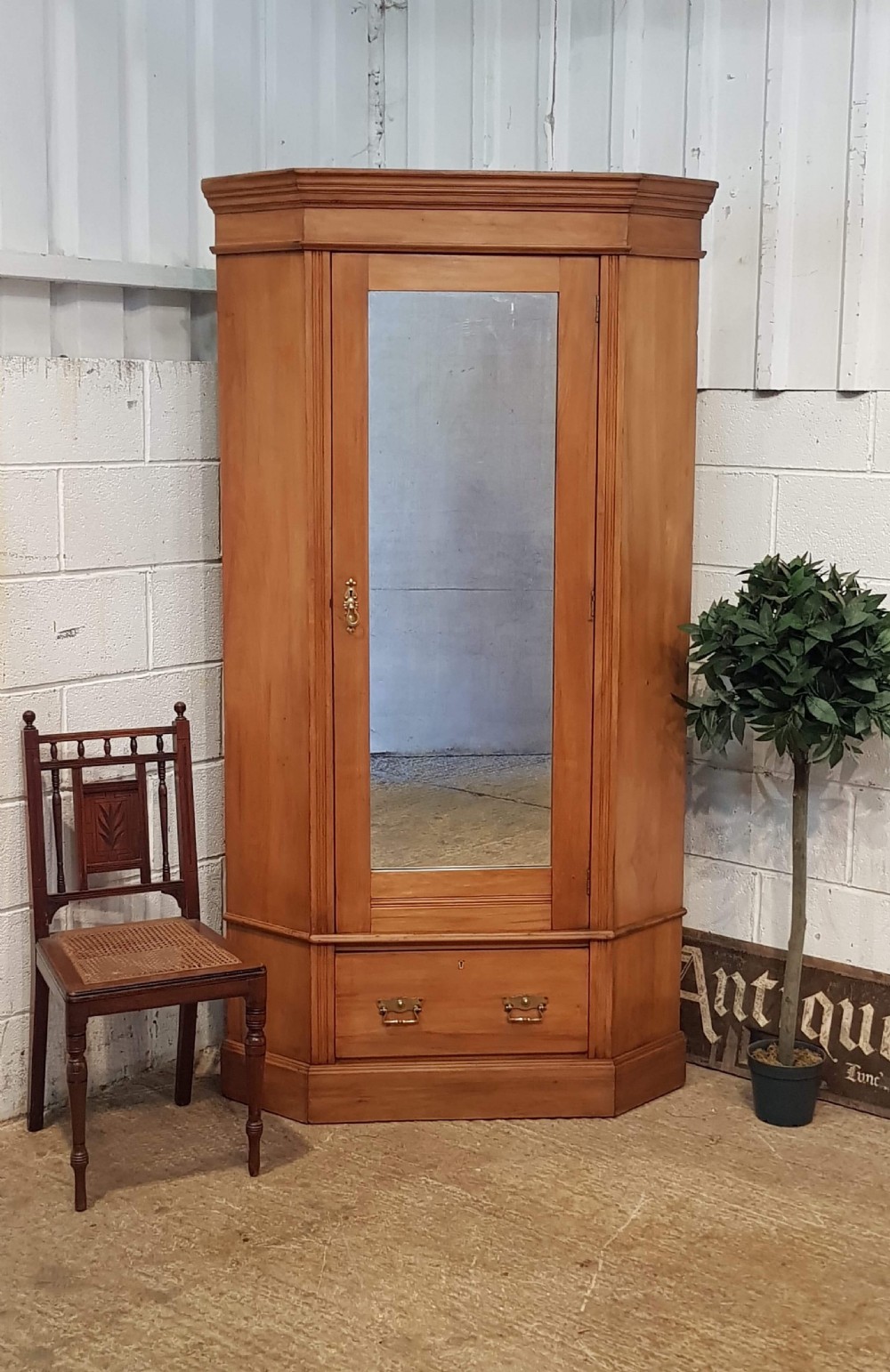 Antique corner wardrobe deals