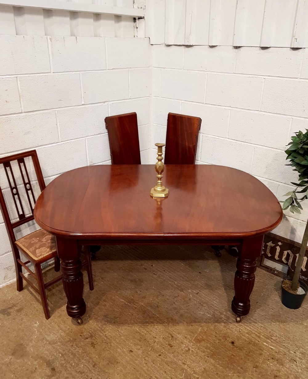 Antique Victorian Mahogany Extending Mahogany Dining Table C1880