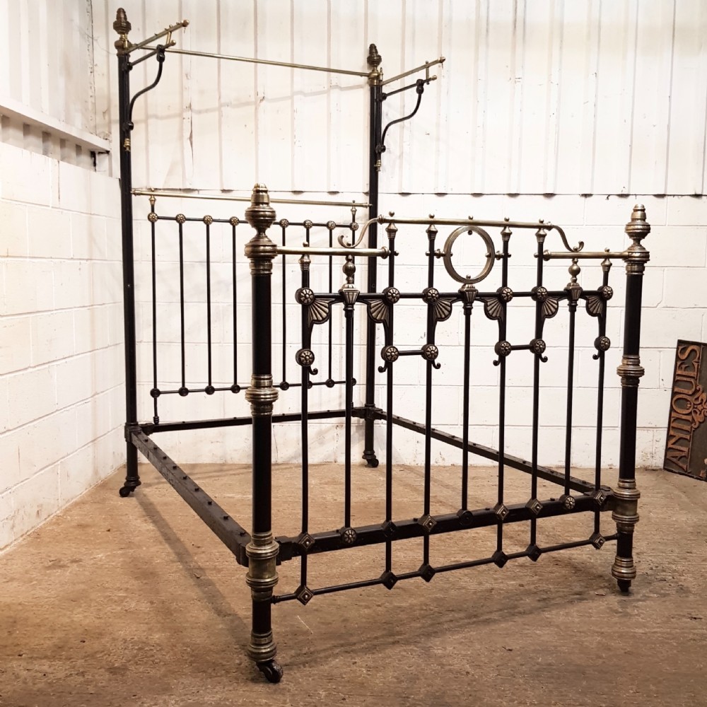 Antique iron and discount brass bed