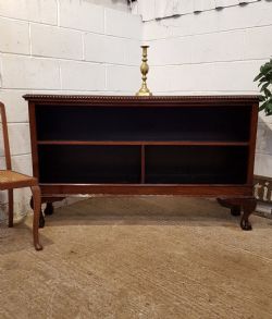 Antique Late Victorian Walnut Large Open Bookcase C1890 554727