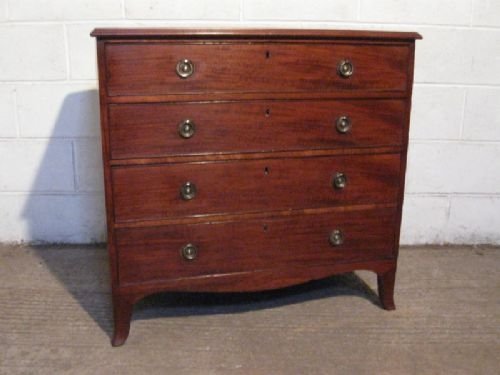 antique regency mahogany small chest of drawers c1800