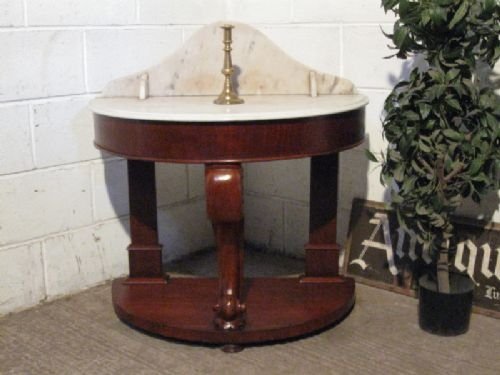 antique victorian duchesse marble mahogany washstand table c1860