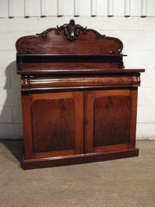 antique early victorian mahogany chiffonier sideboard c1850 wdb160712