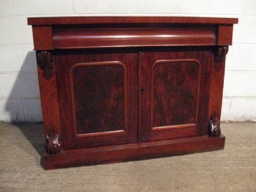 antique victorian flamed mahogany chiffonier sideboard c1850 ewdb1201012