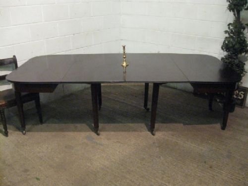 antique regency mahogany extending dining table seats 12 c1800 wdb435792