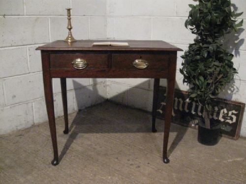 antique georgian peg joined oak side table desk c1780 wdb90212