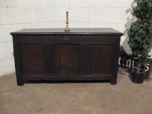 antique james 11 joined oak coffer chest c1680 wdb20093