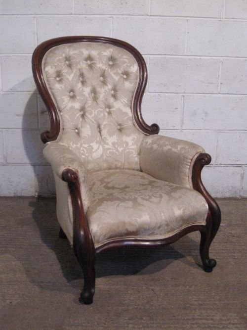 Antique Victorian Mahogany Spoon Back Salon Chair C1860 Prv 6.4 72911 www stleforgeantiques