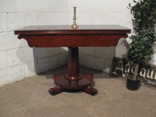 lovely antique william 1v mahogany fold over breakfast dining sofa table seats 6 people c1820 wdb4734214
