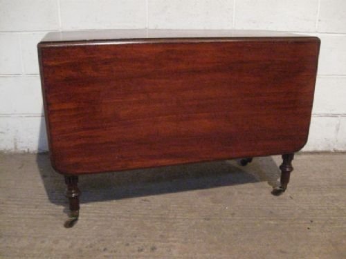 superb antique william 1v mahogany drop leaf dining table gillows legs c1820 wdb4708125