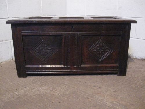 antique james 11 small country oak coffer chest c1680 wdb230226