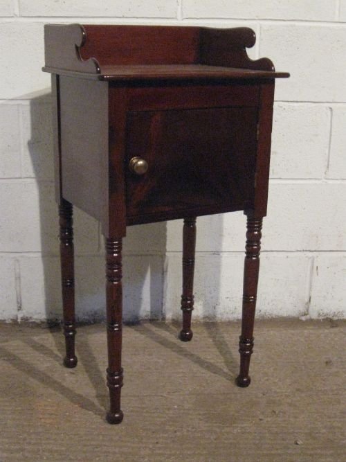 antique regency mahogany pot cupboard bedside table c1800 wdb7567