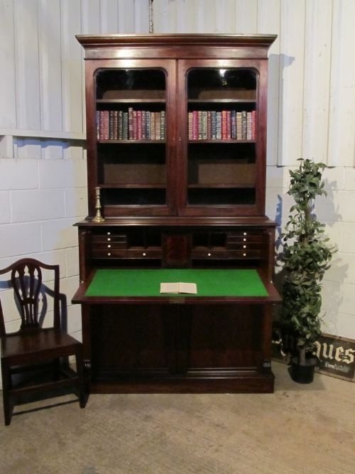 antique william 1v large mahogany secretaire bookcase with secret compartments c1820 wdb6001ab1910