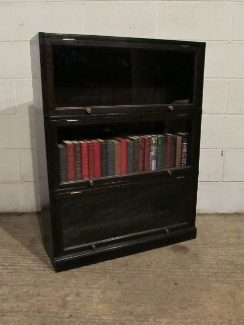 antique victorian oak glazed wrnicke style bookcase c1880 wdb6168612