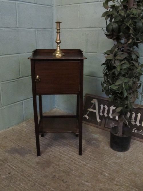 antique regency mahogany pot cupboard bedside cabinet c1800 wm6229251