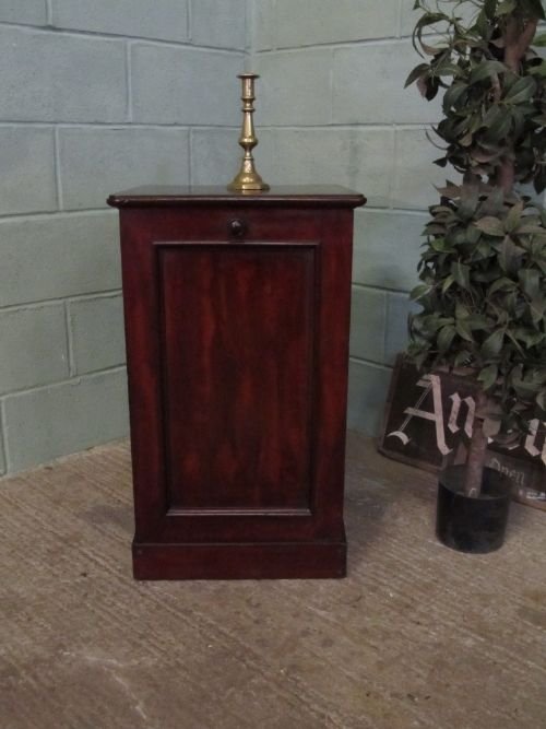 antique victorian mahogany bedside cabinet pot cupboard c1880 wm6235251