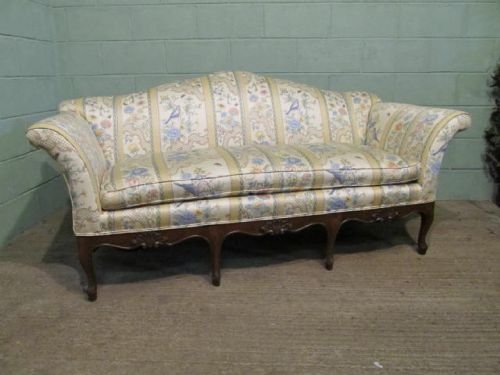 antique edwardian upholstered sofa of georgian style c1900 w6309143