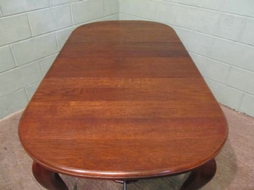 antique victorian oak extending wind out dining table c1880 w6324293