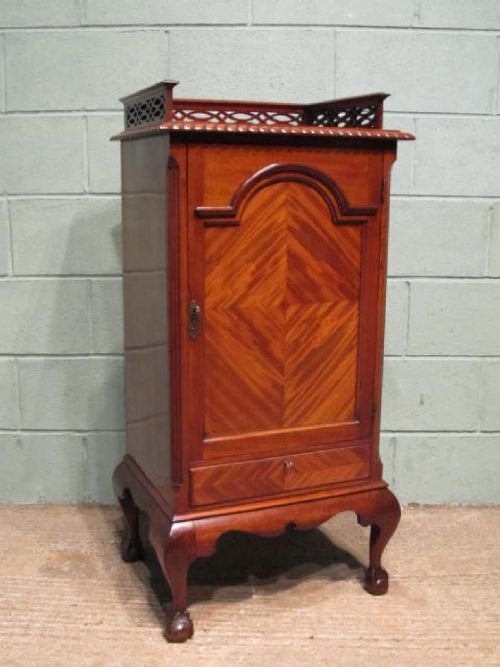 antique edwardian mahogany side cabinet or music cabinet c1900 w633244