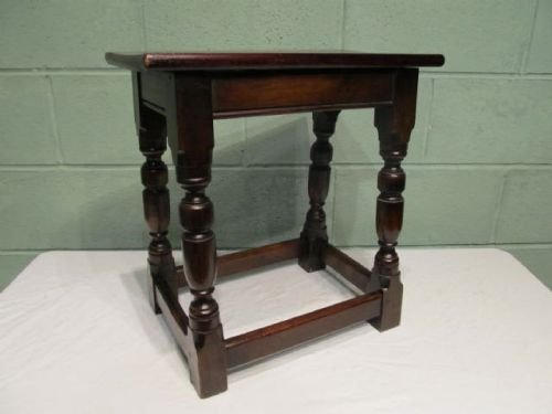 antique victorian country oak joint stool c1880 w635744