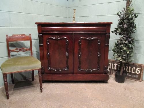 antique victorian mahogany chiffonier sideboard c1880 w6520187