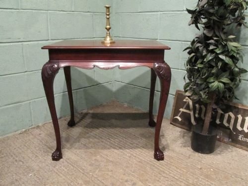 antique edwardian chippendale mahogany side table c1900 wemd318