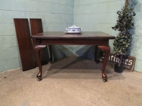 antique victorian oak wind out extending dining table c1880 w6377228