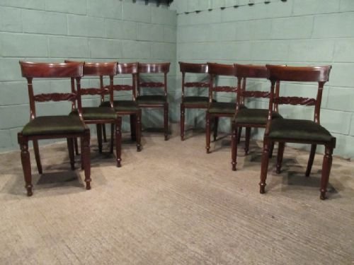 antique set eight william 1v mahogany dining chairs w66271710