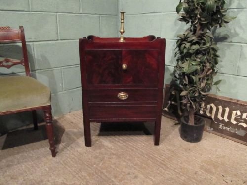 antique georgian mahogany tray top cabinet cellarette c1780 wm1