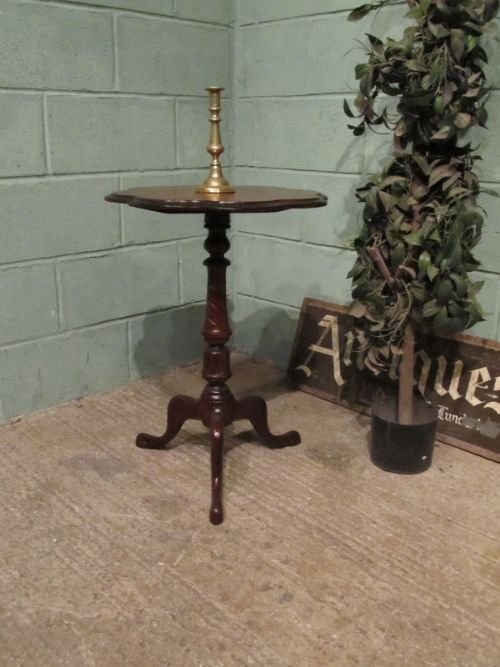 antique victorian mahogany walnut tripod table c1880 w67151912