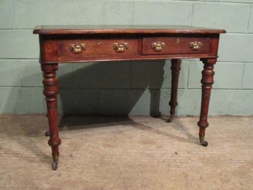 antique victorian oak writing desk c1880 w6958305