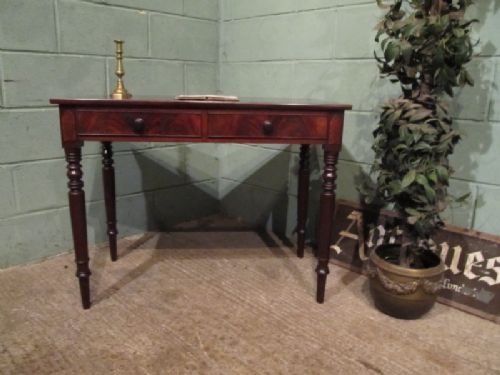 antique victorian mahogany side writing table desk c1880 w7080249