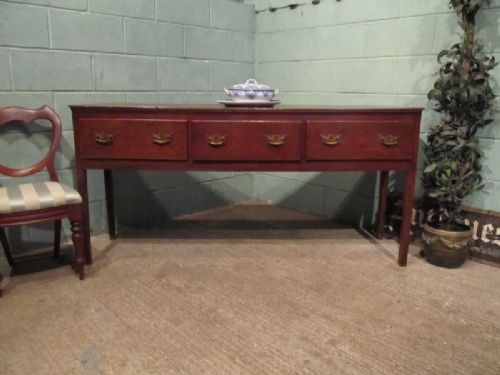 antique georgian country oak dresser base sideboard c1780 w6678512