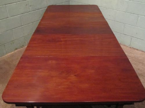 antique large regency mahogany extending dining table c1810 seats 1012