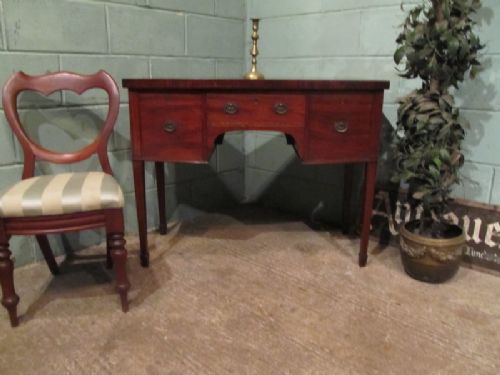 antique small regency mahogany bow front sideboard c1820