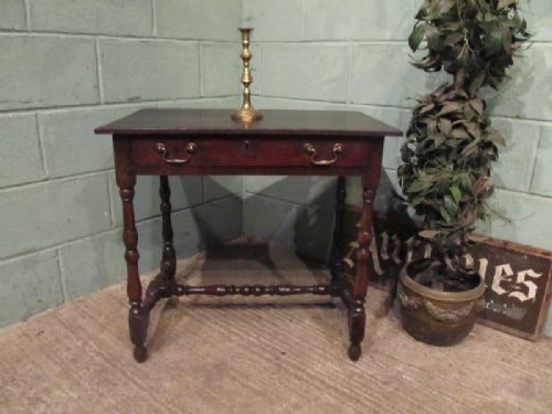 antique 18th century georgian joined oak side table c1780