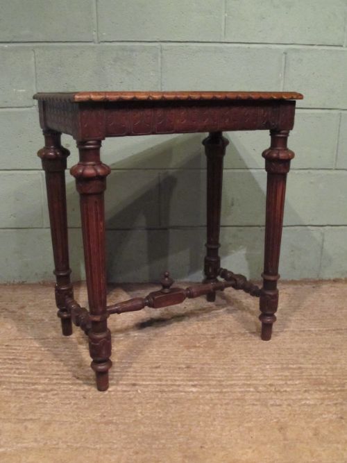 antique early 19th century country oak side table c1840