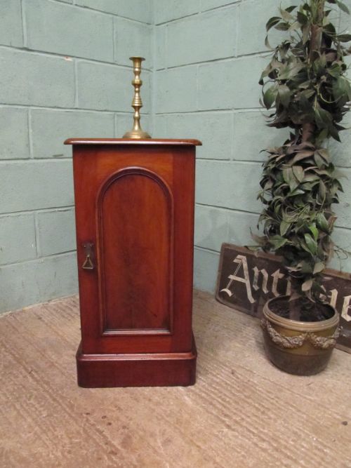 antique victorian mahogany pot cupboard