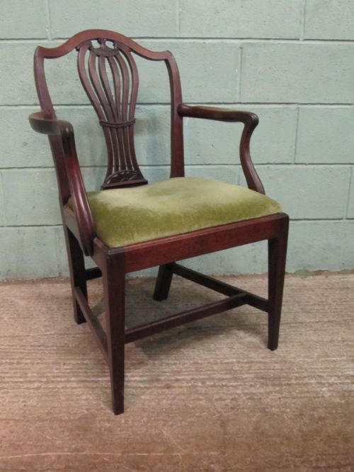 antique late 18th century georgian mahogany library desk chair c1780