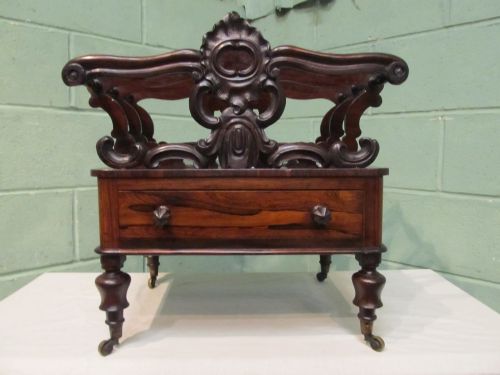 antique william 1v rosewood canterbury c1830