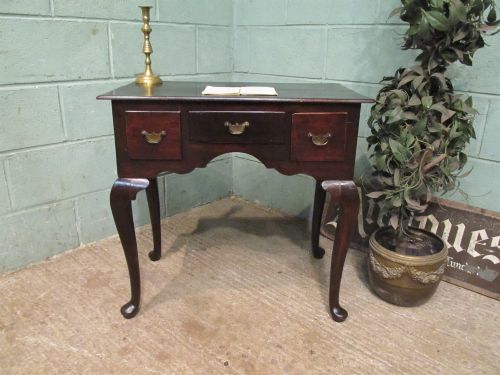 antique small georgian oak lowboy c1780