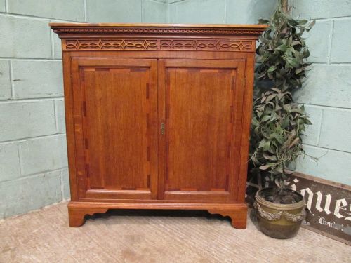 antique georgian oak mahogany cupboard c1780