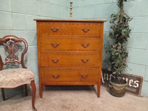 antique edwardian mahogany chest of drawers c1900