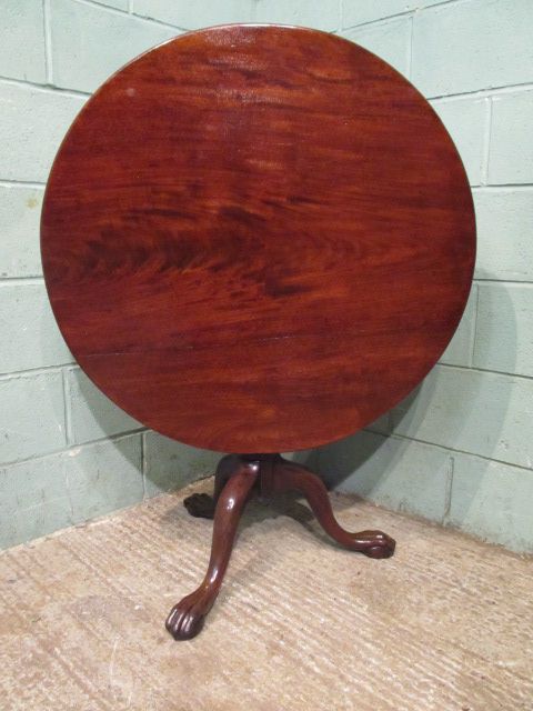 antique georgian mahogany tilt top tea table c1780