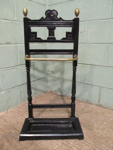 antique victorian cast iron stickumbrella stand c1880