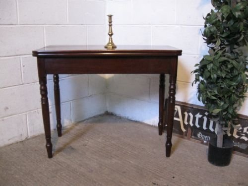 antique regency mahogany fold over tea table c1800