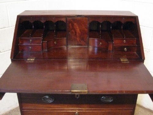 antique georgian mahogany bureau c1780